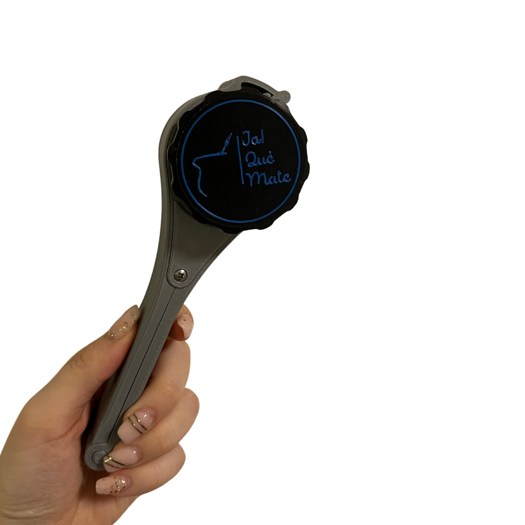 CLIP MATERO CON RELIEVE- CLIP COLOR GRIS