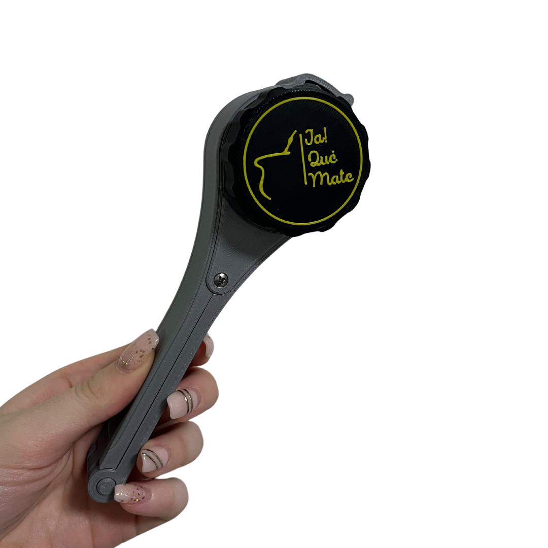 CLIP MATERO CON RELIEVE- CLIP COLOR GRIS