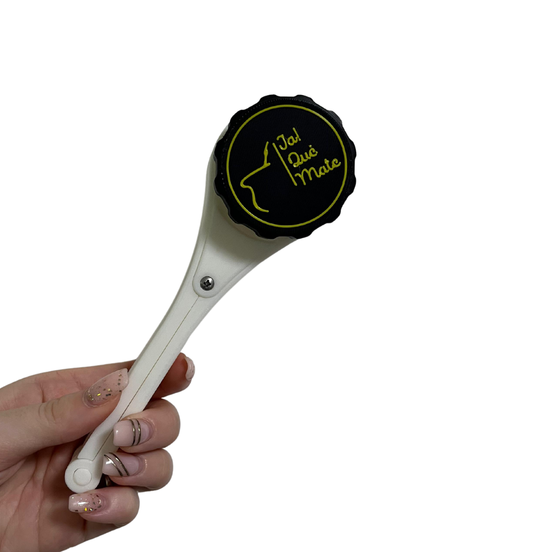 CLIP MATERO CON RELIEVE - CLIP COLOR BLANCO