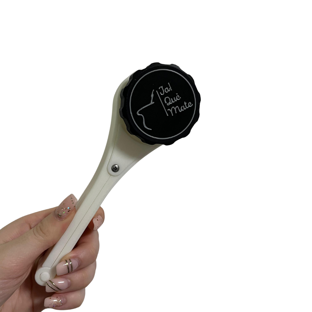 CLIP MATERO CON RELIEVE - CLIP COLOR BLANCO