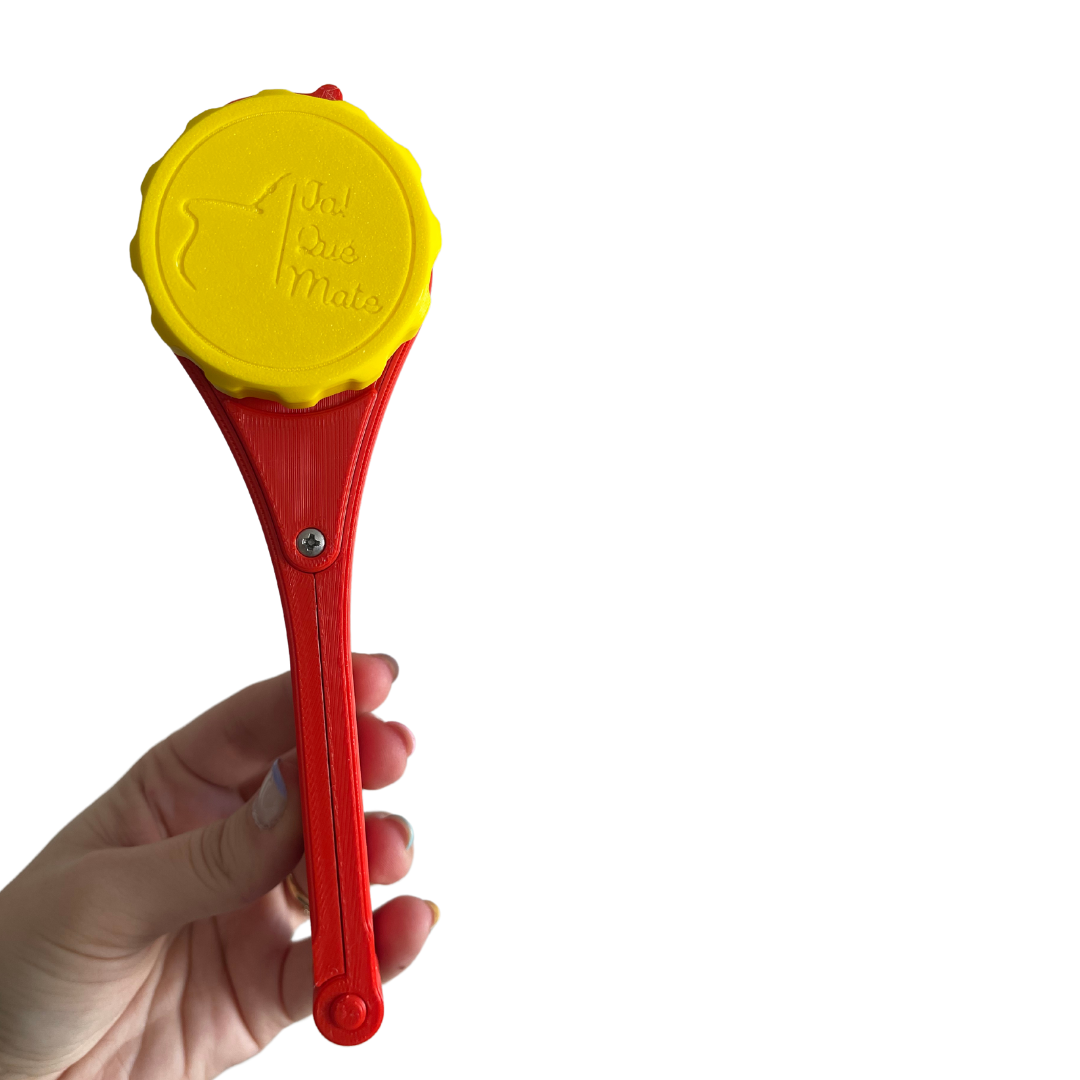 CLIP MATERO CON RELIEVE - CLIP COLOR ROJO