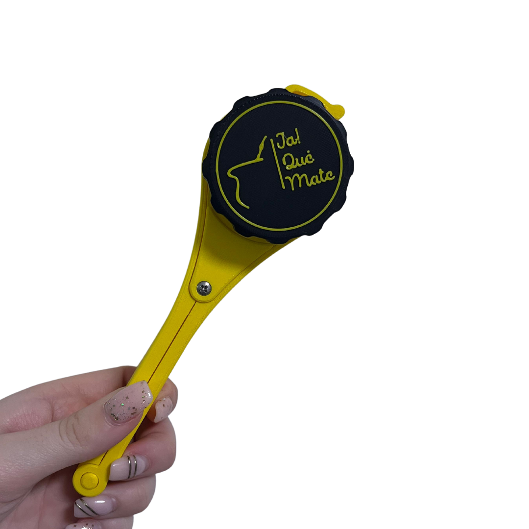 CLIP MATERO CON RELIEVE - CLIP COLOR AMARILLO