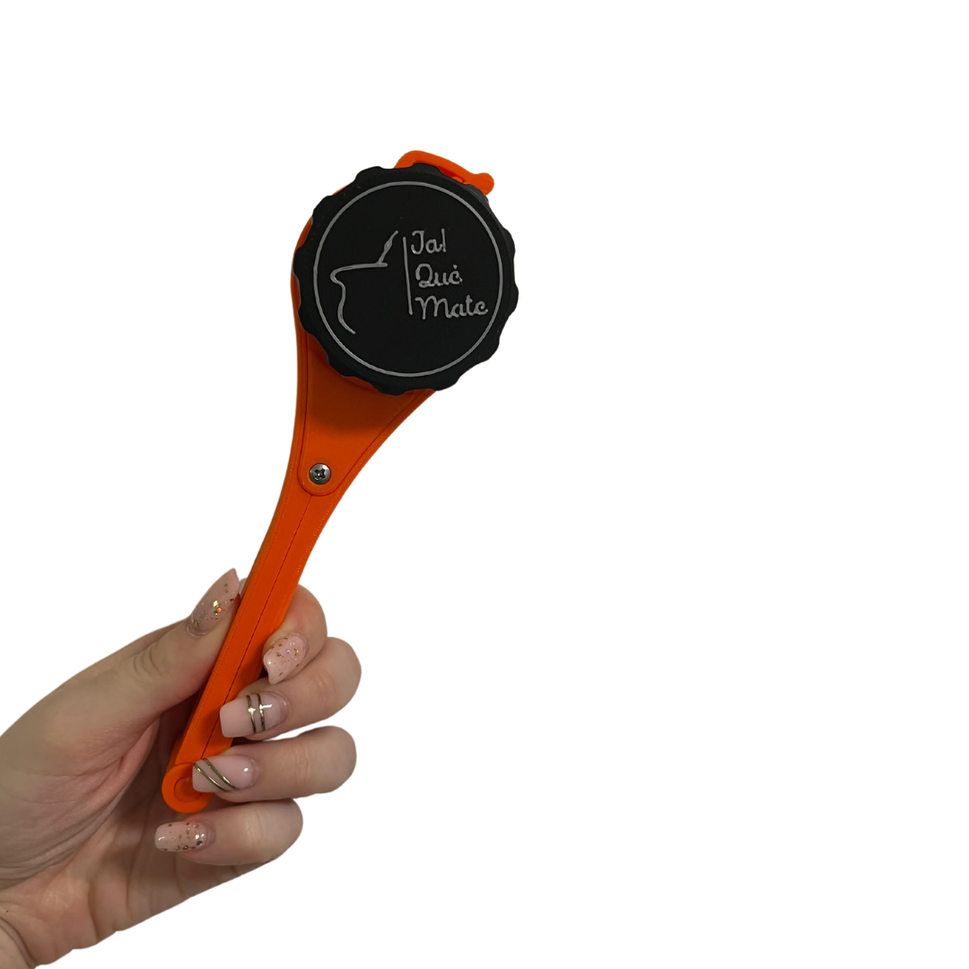CLIP MATERO CON RELIEVE - CLIP COLOR NARANJA