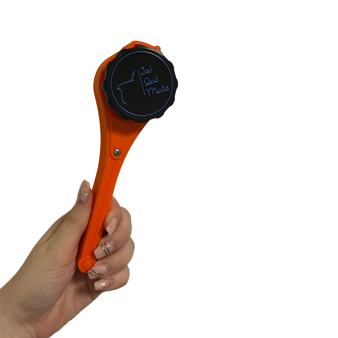 CLIP MATERO CON RELIEVE - CLIP COLOR NARANJA
