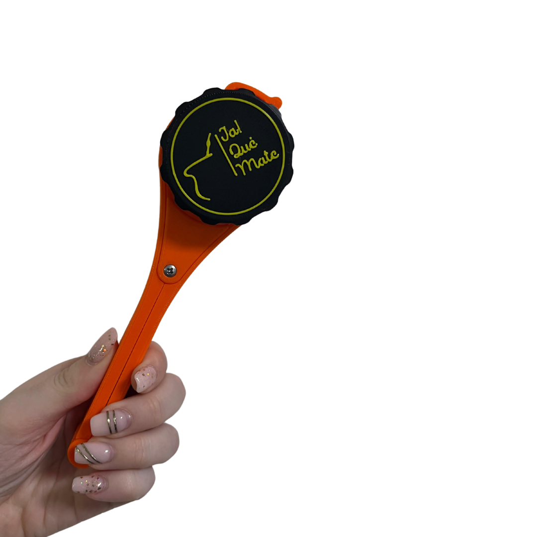 CLIP MATERO CON RELIEVE - CLIP COLOR NARANJA