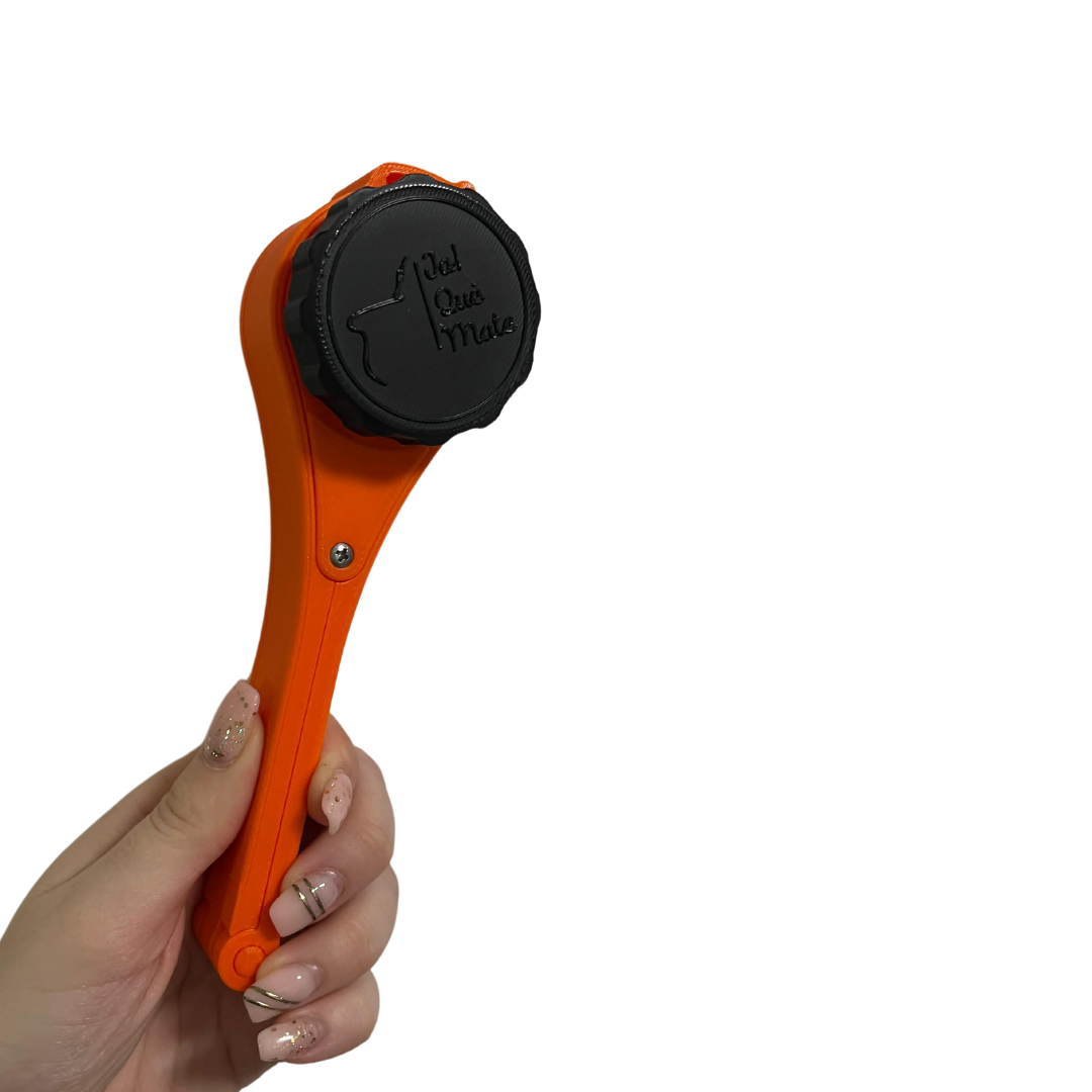 CLIP MATERO CON RELIEVE - CLIP COLOR NARANJA