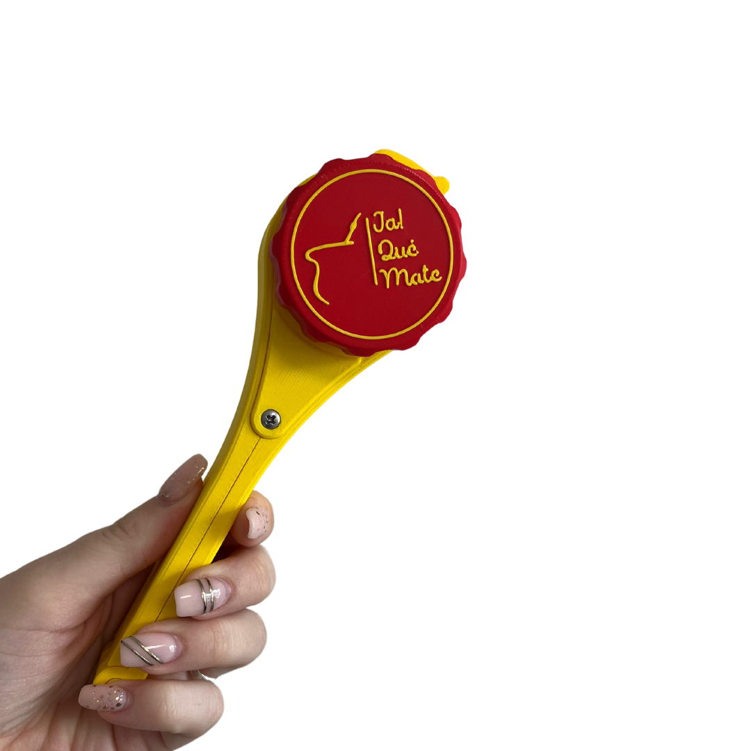 CLIP MATERO CON RELIEVE - CLIP COLOR AMARILLO
