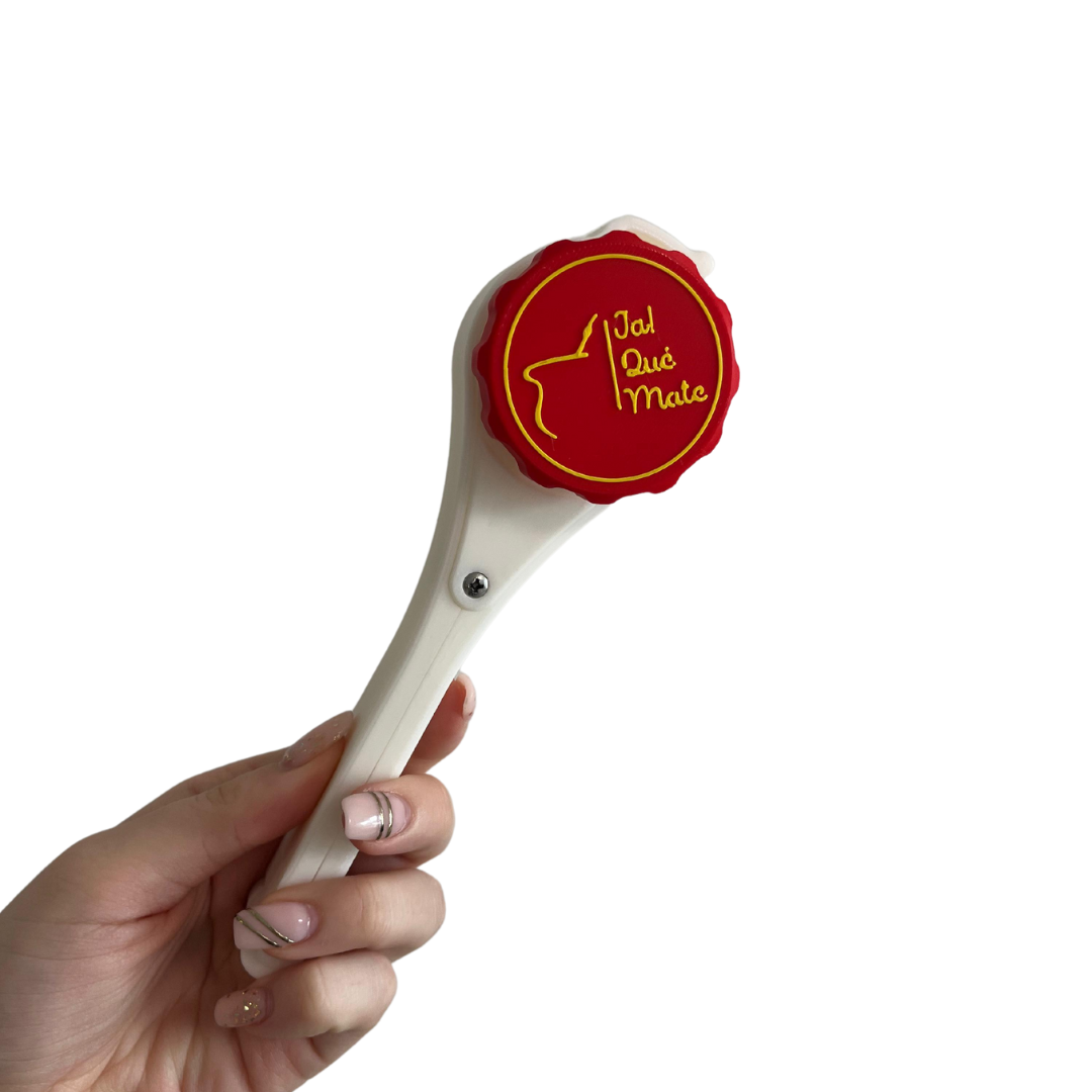 CLIP MATERO CON RELIEVE - CLIP COLOR BLANCO