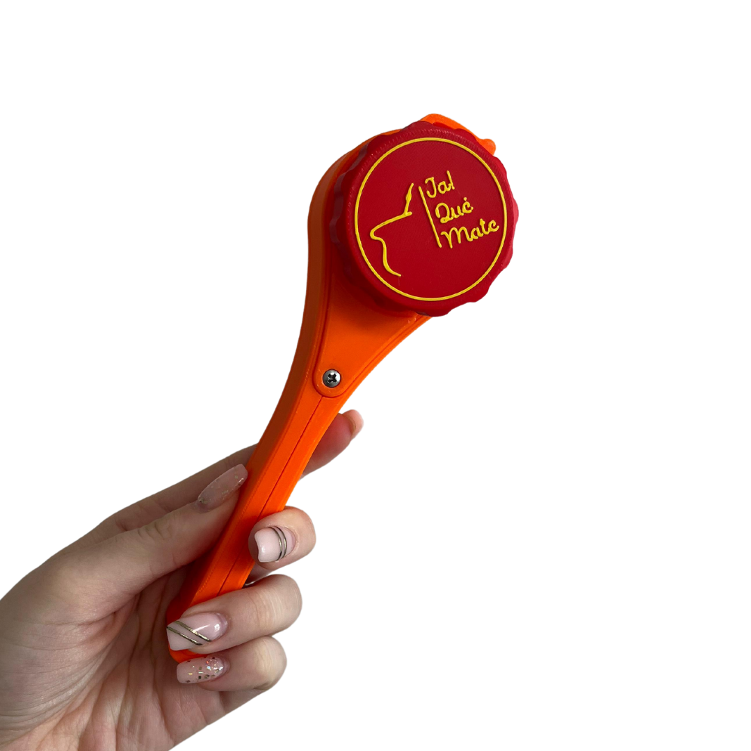 CLIP MATERO CON RELIEVE - CLIP COLOR NARANJA