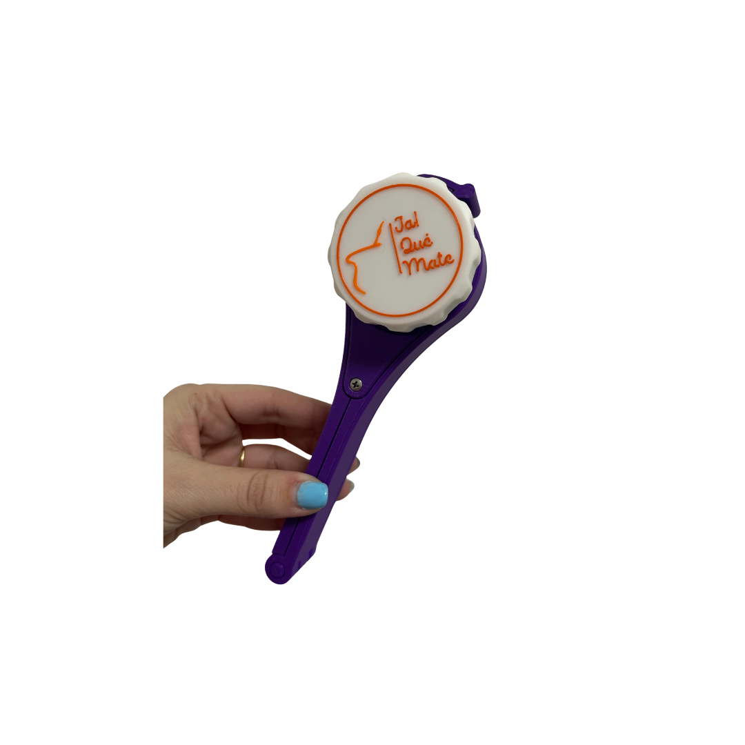 CLIP MATERO CON RELIEVE - CLIP COLOR VIOLETA