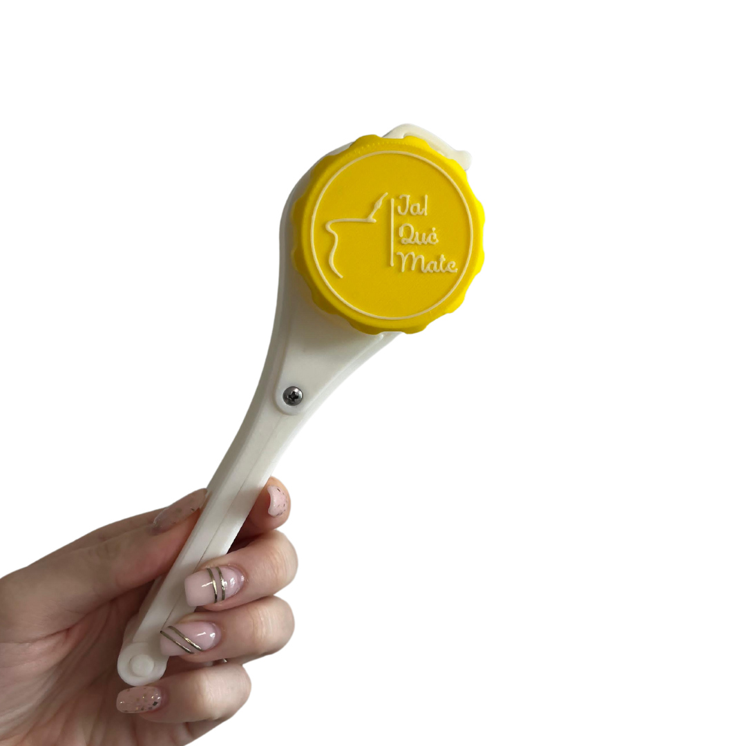 CLIP MATERO CON RELIEVE - CLIP COLOR BLANCO