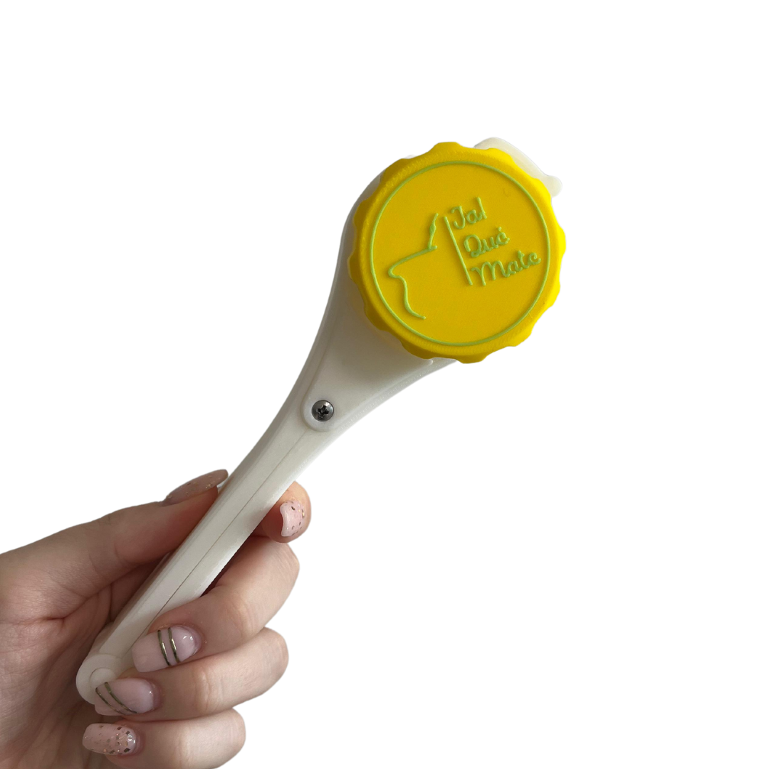 CLIP MATERO CON RELIEVE - CLIP COLOR BLANCO