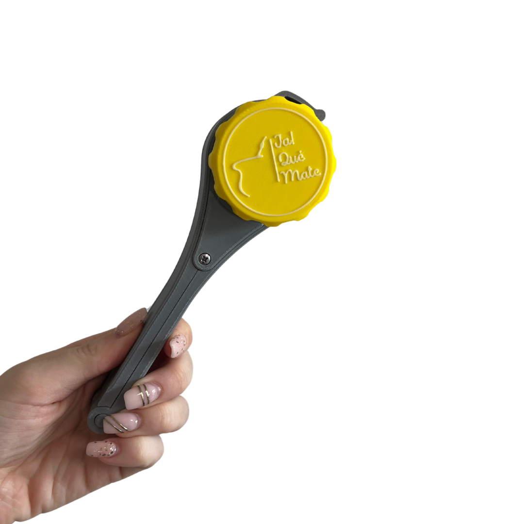 CLIP MATERO CON RELIEVE- CLIP COLOR GRIS
