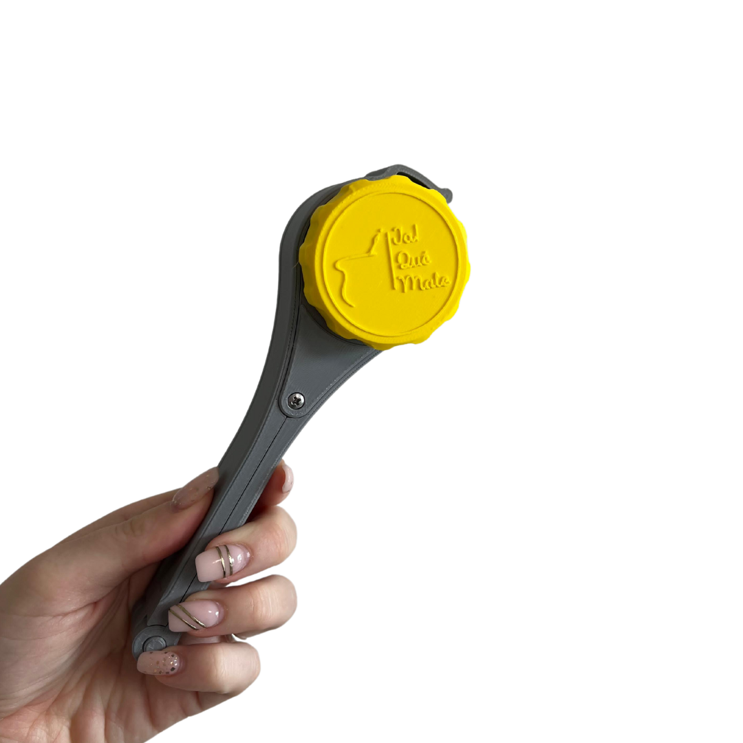 CLIP MATERO CON RELIEVE- CLIP COLOR GRIS
