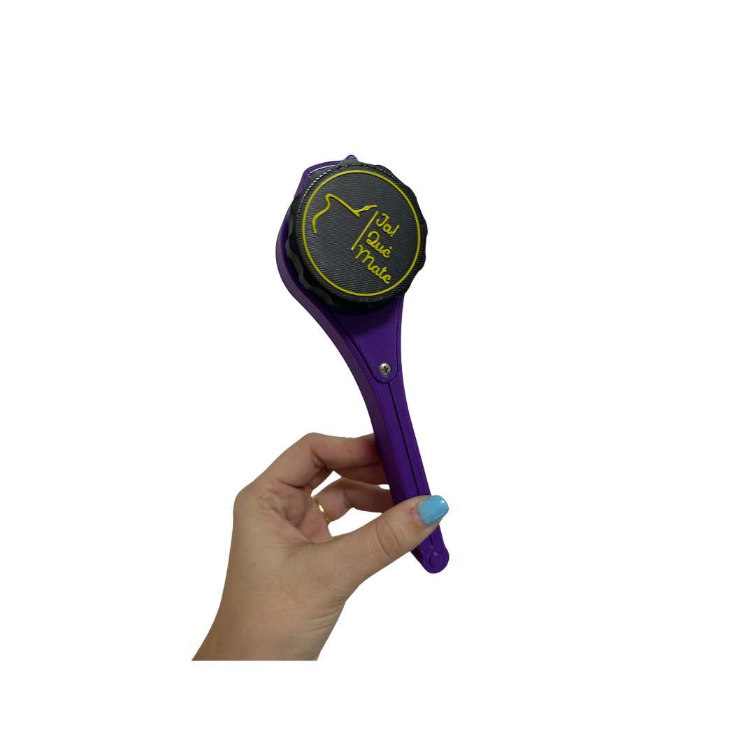 CLIP MATERO CON RELIEVE - CLIP COLOR VIOLETA