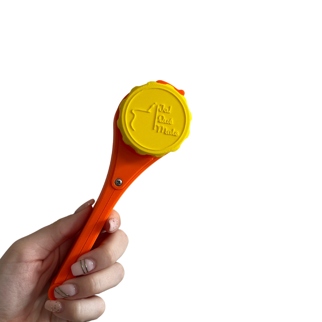 CLIP MATERO CON RELIEVE - CLIP COLOR NARANJA