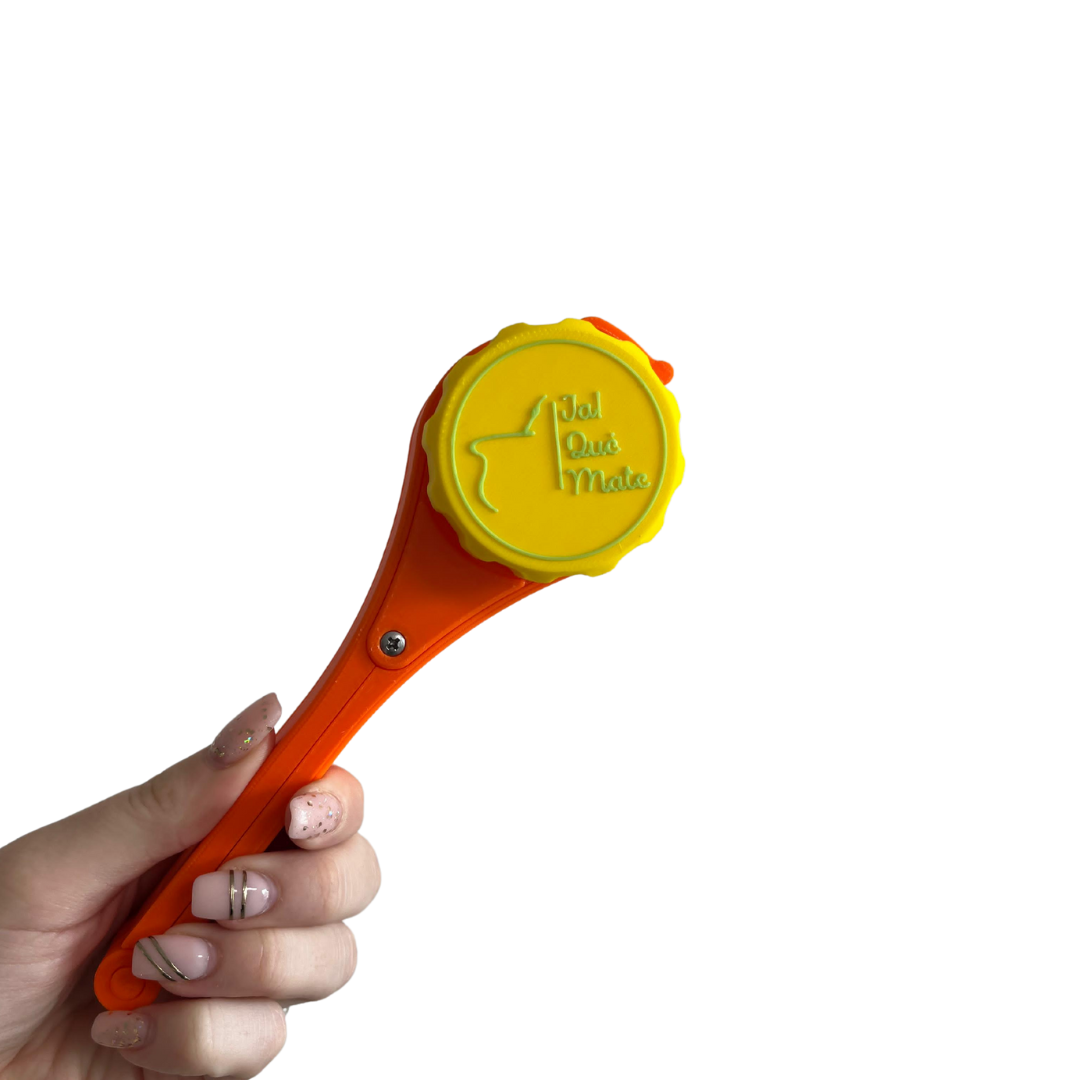 CLIP MATERO CON RELIEVE - CLIP COLOR NARANJA
