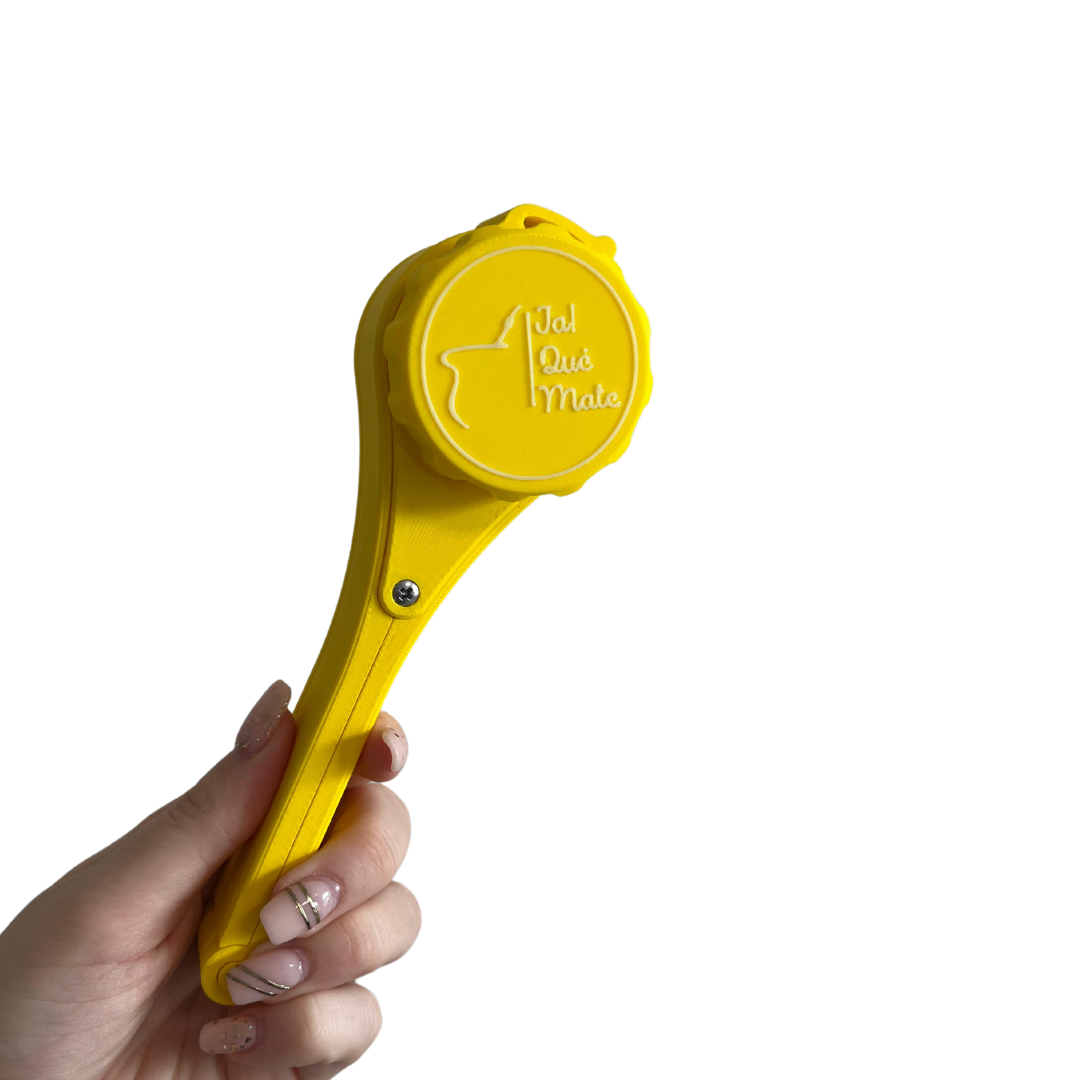CLIP MATERO CON RELIEVE - CLIP COLOR AMARILLO