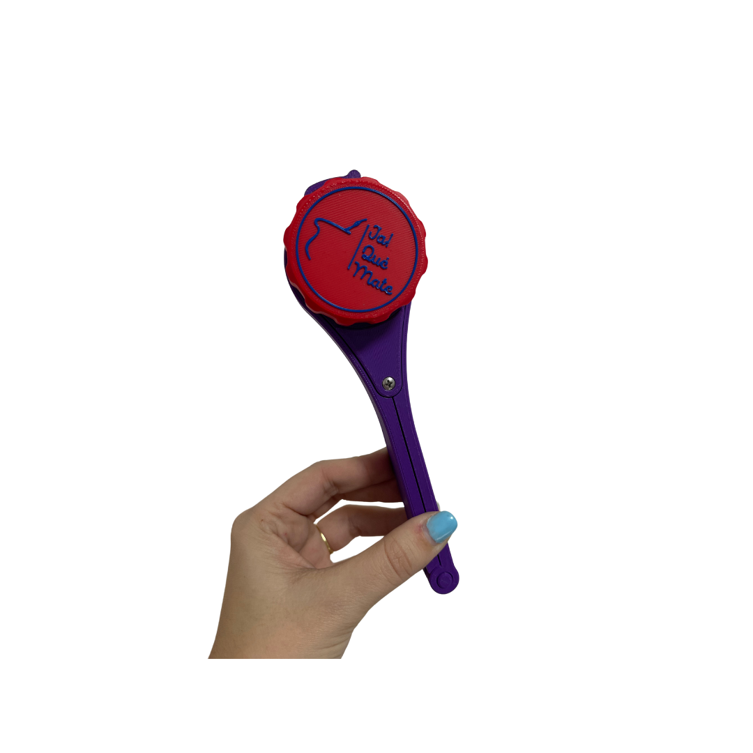 CLIP MATERO CON RELIEVE - CLIP COLOR VIOLETA