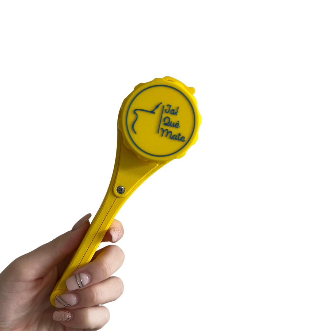 CLIP MATERO CON RELIEVE - CLIP COLOR AMARILLO