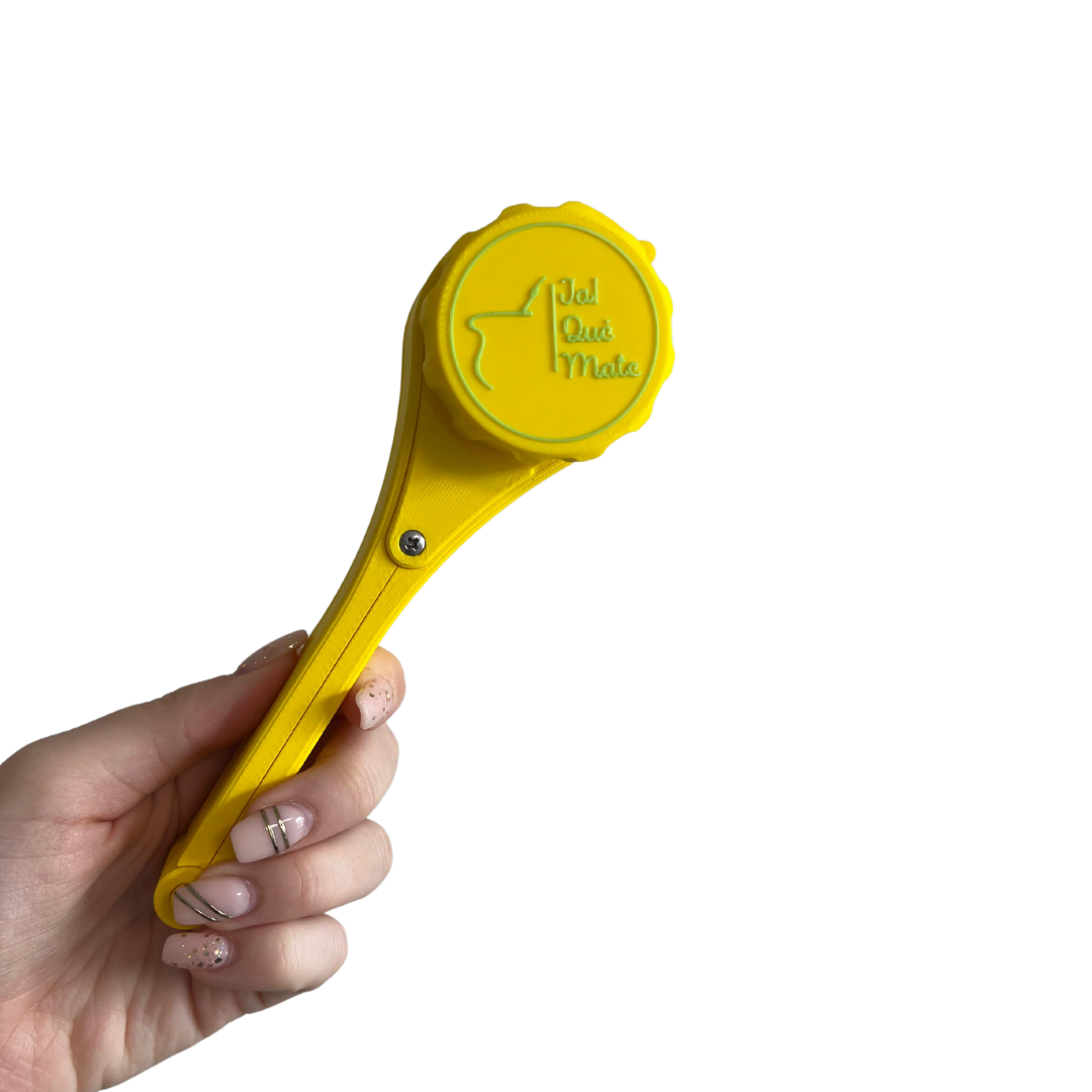 CLIP MATERO CON RELIEVE - CLIP COLOR AMARILLO