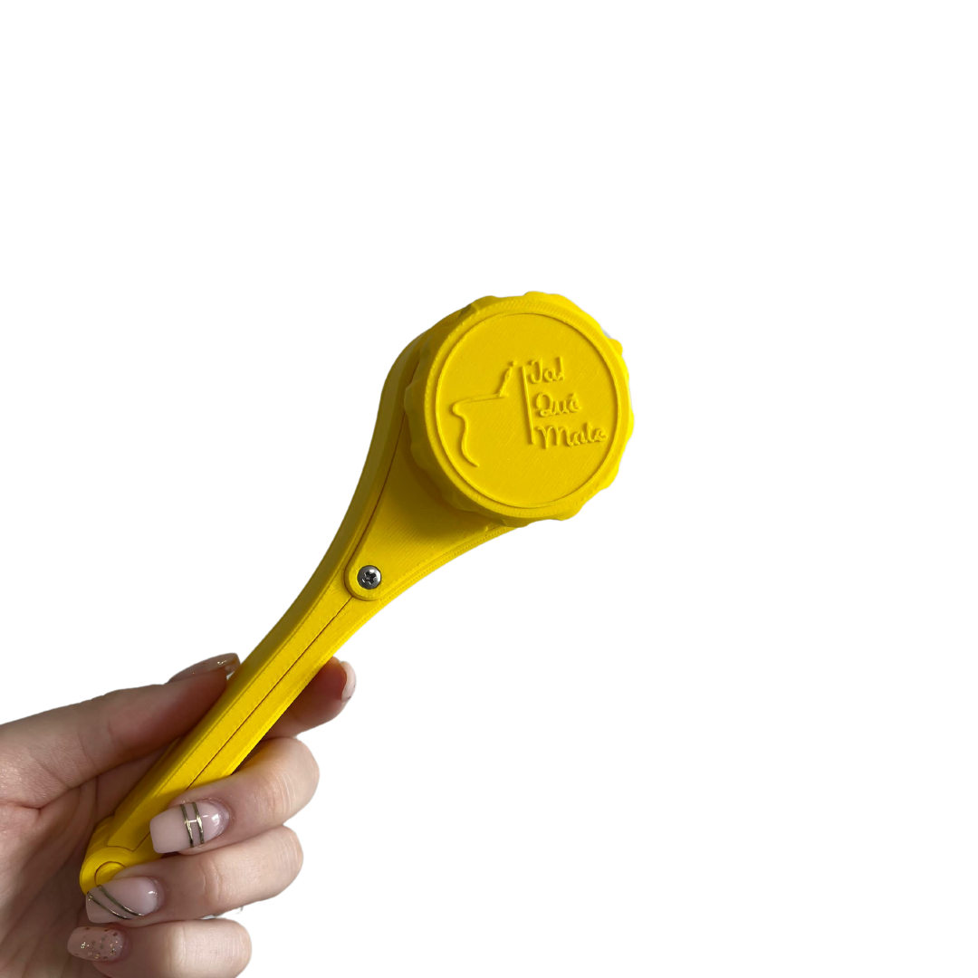 CLIP MATERO CON RELIEVE - CLIP COLOR AMARILLO