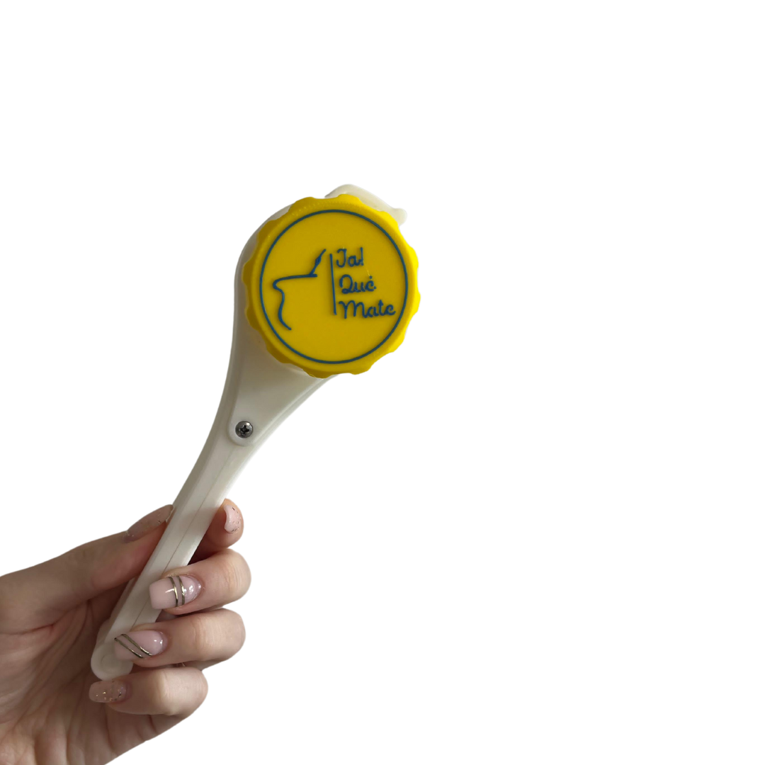 CLIP MATERO CON RELIEVE - CLIP COLOR BLANCO