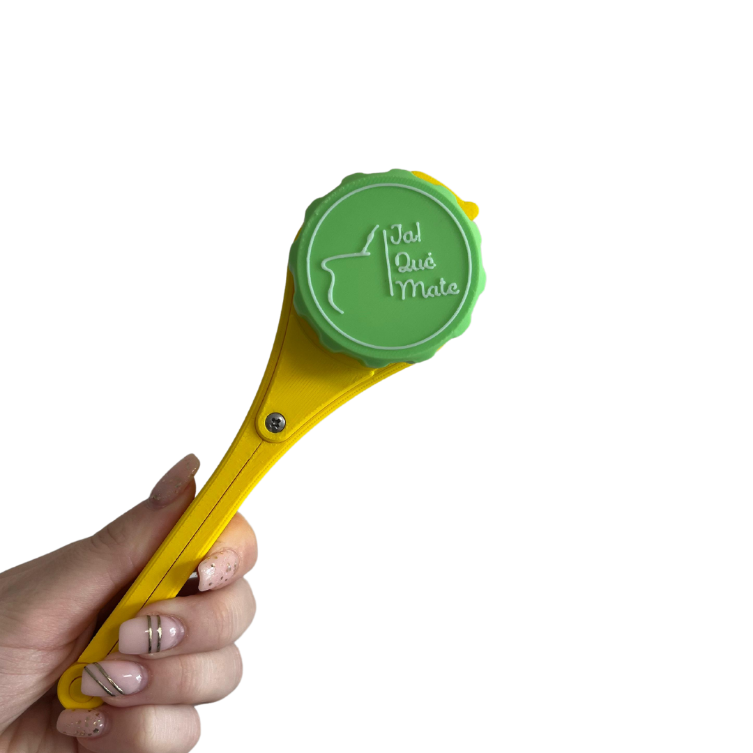 CLIP MATERO CON RELIEVE - CLIP COLOR AMARILLO