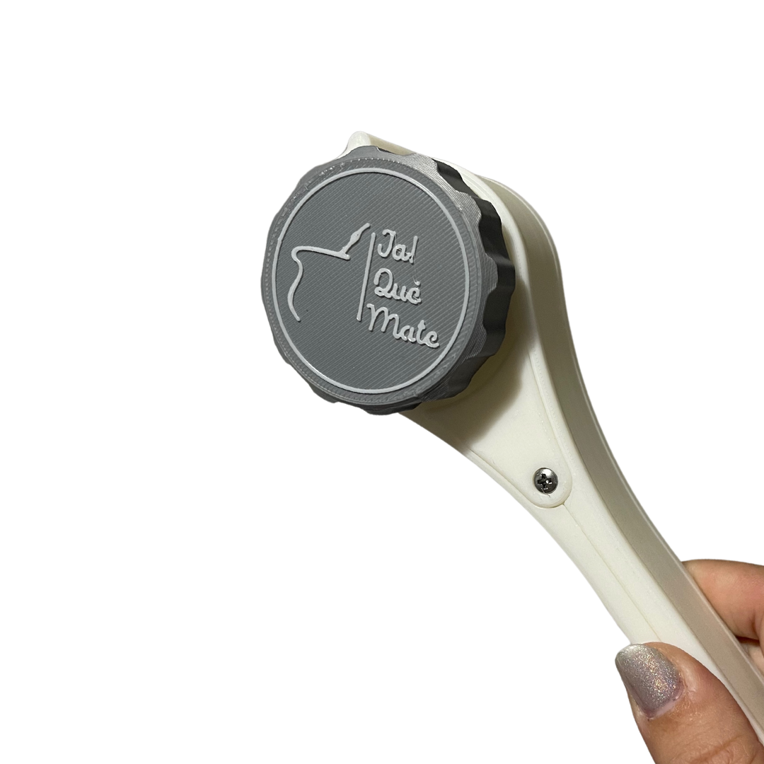 CLIP MATERO CON RELIEVE - CLIP COLOR BLANCO
