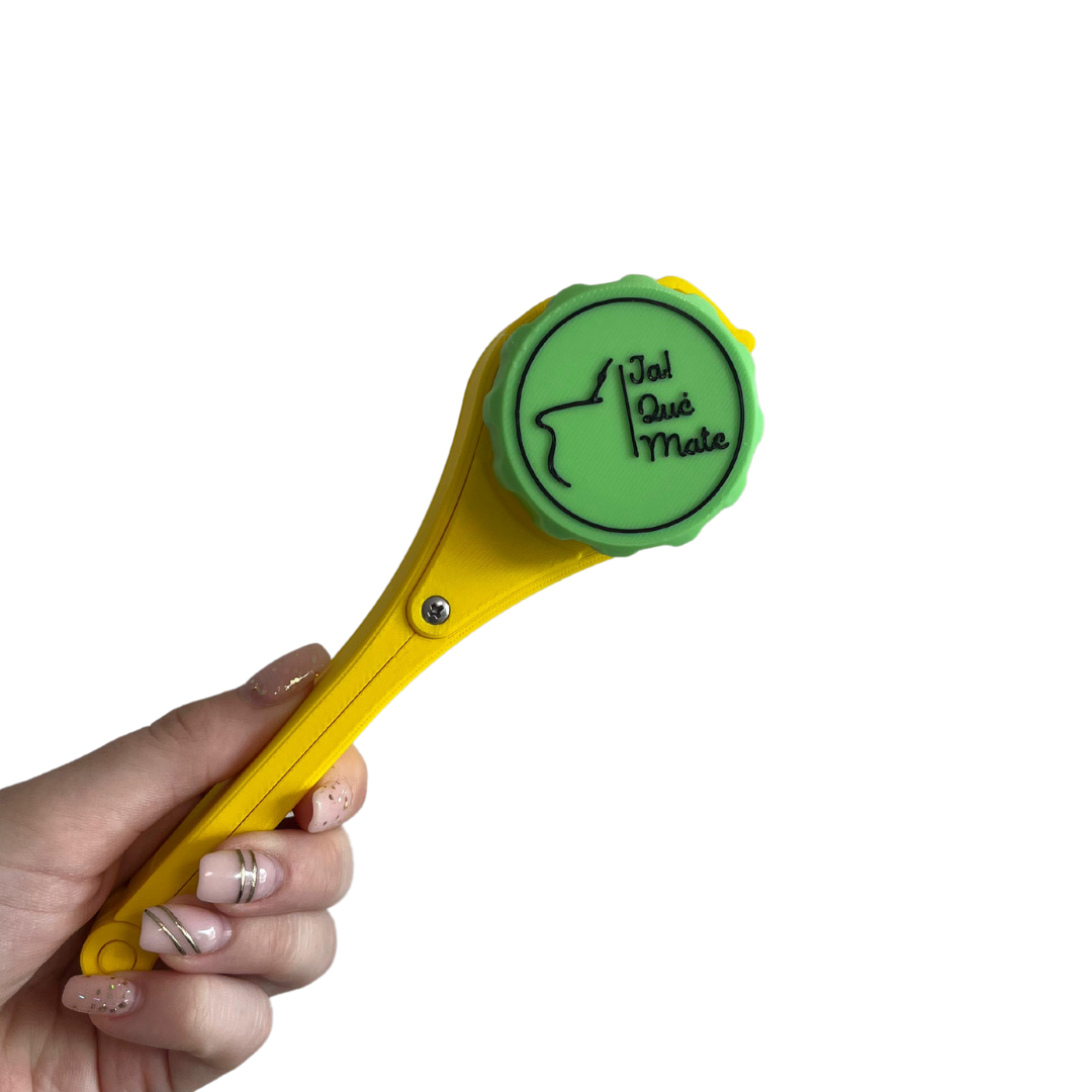 CLIP MATERO CON RELIEVE - CLIP COLOR AMARILLO