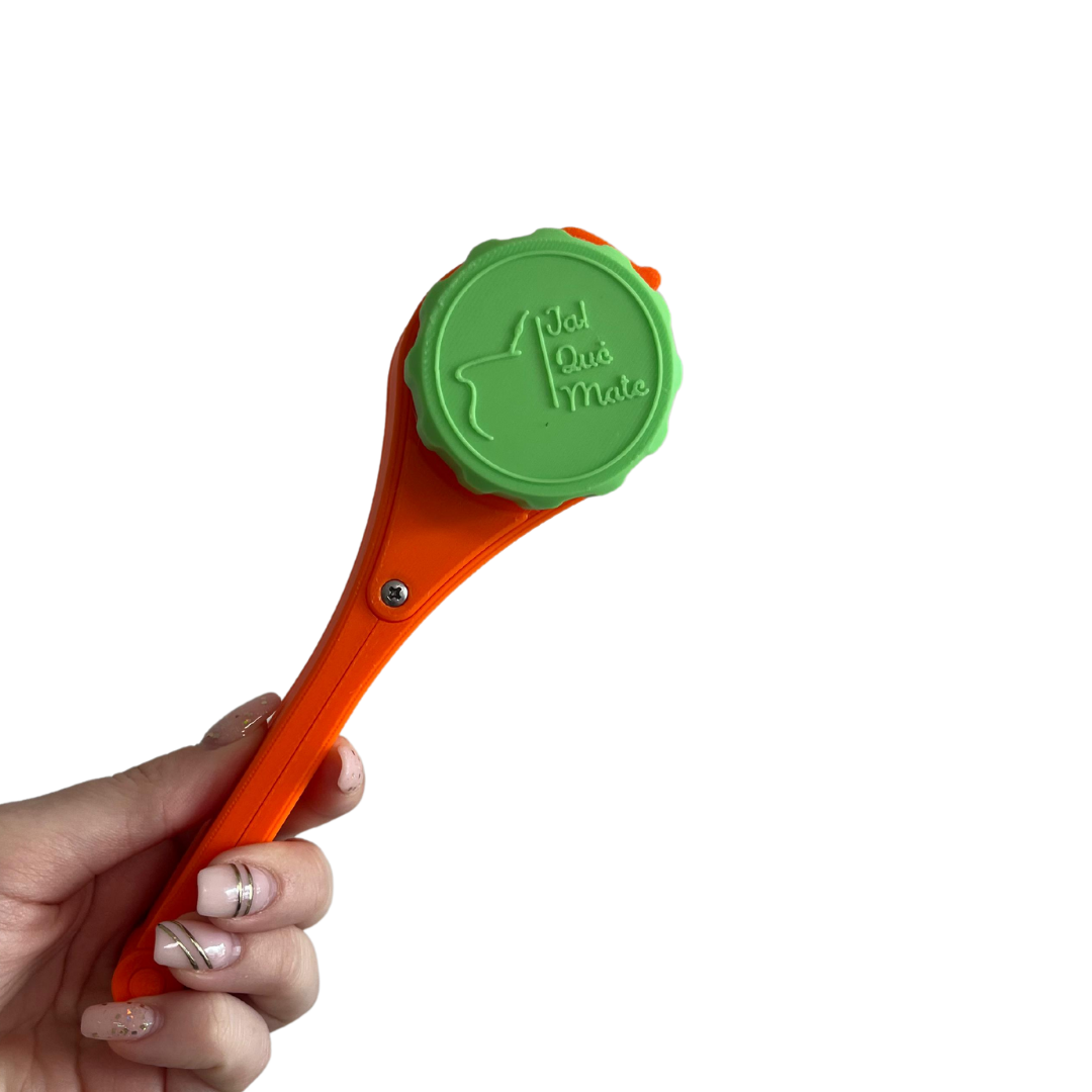 CLIP MATERO CON RELIEVE - CLIP COLOR NARANJA