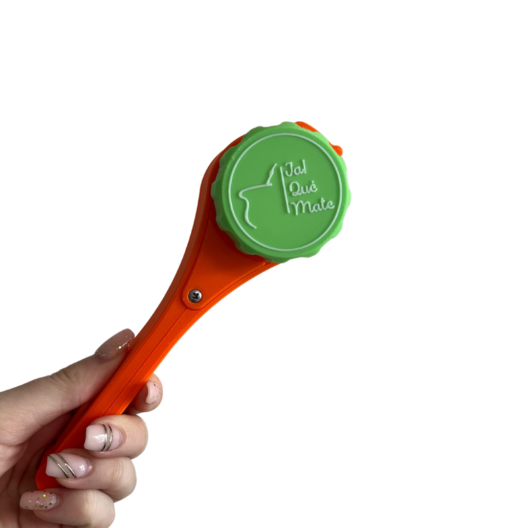 CLIP MATERO CON RELIEVE - CLIP COLOR NARANJA