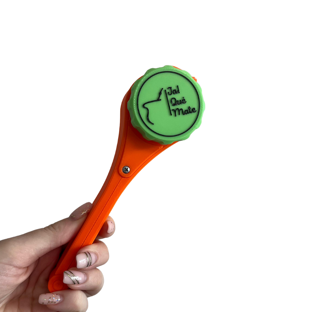 CLIP MATERO CON RELIEVE - CLIP COLOR NARANJA