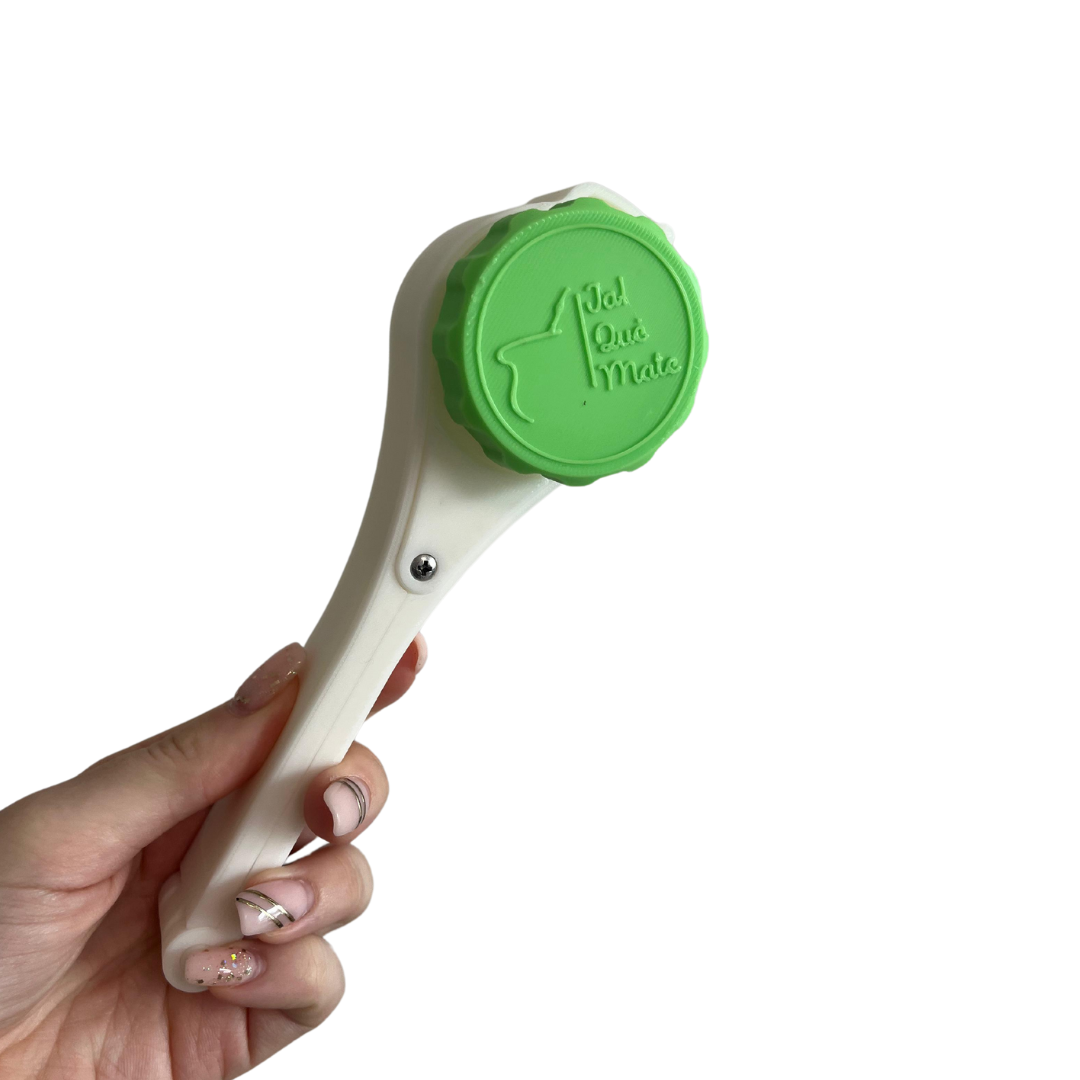 CLIP MATERO CON RELIEVE - CLIP COLOR BLANCO