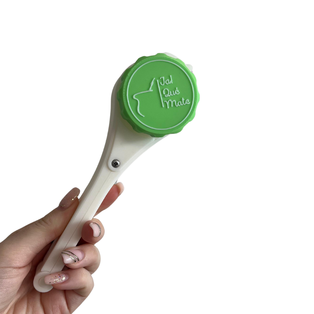 CLIP MATERO CON RELIEVE - CLIP COLOR BLANCO
