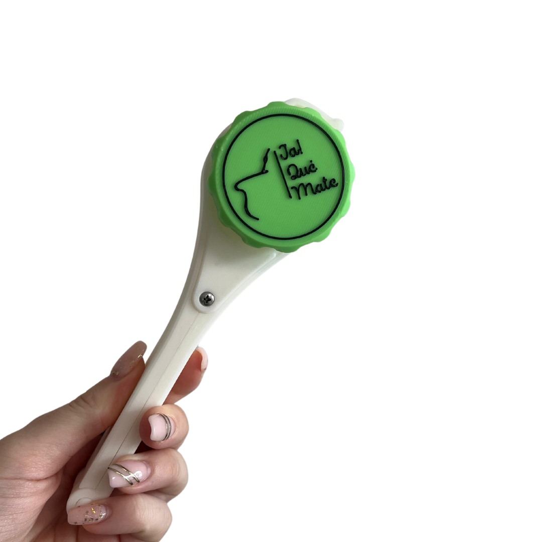 CLIP MATERO CON RELIEVE - CLIP COLOR BLANCO