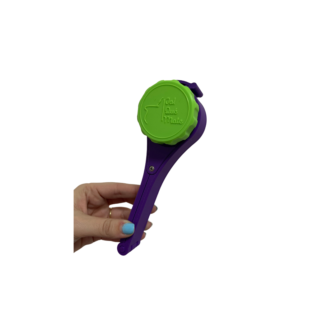 CLIP MATERO CON RELIEVE - CLIP COLOR VIOLETA