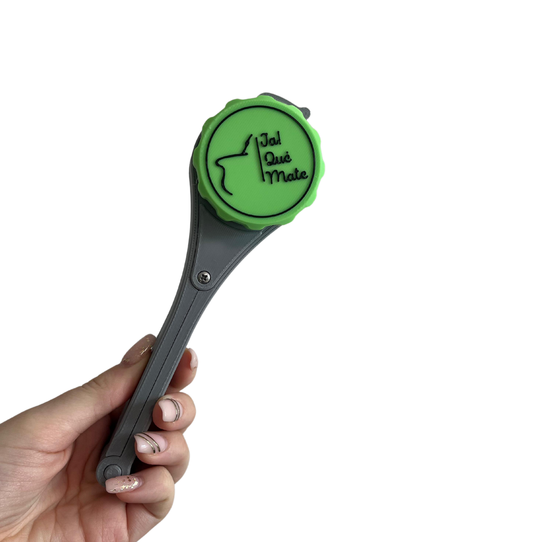 CLIP MATERO CON RELIEVE- CLIP COLOR GRIS