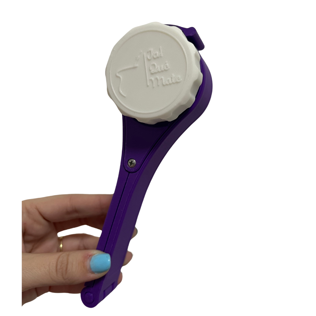 CLIP MATERO CON RELIEVE - CLIP COLOR VIOLETA