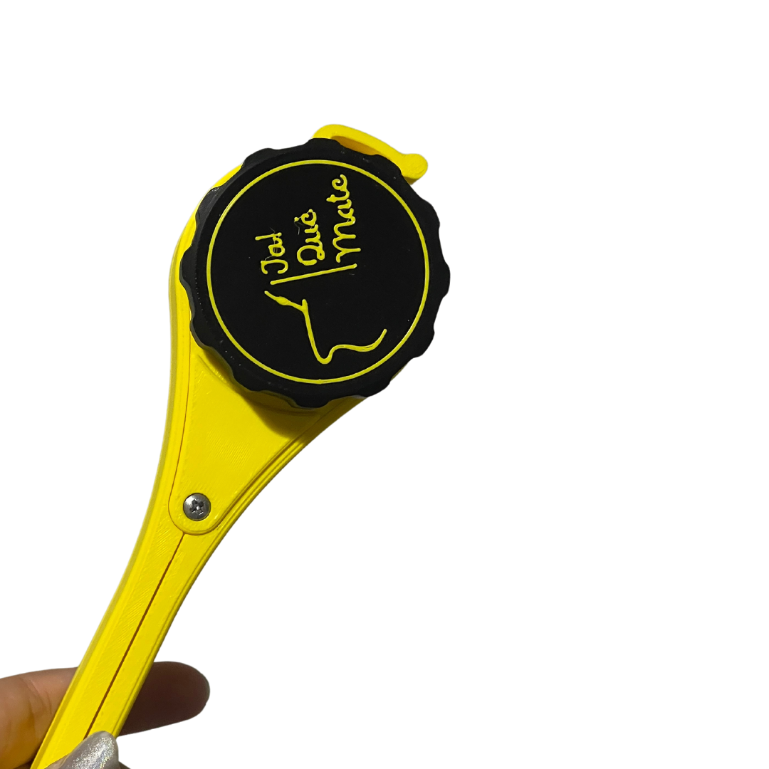 CLIP MATERO CON RELIEVE - CLIP COLOR AMARILLO