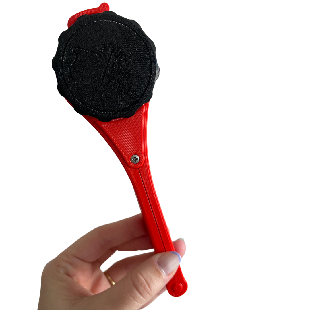 CLIP MATERO CON RELIEVE - CLIP COLOR ROJO