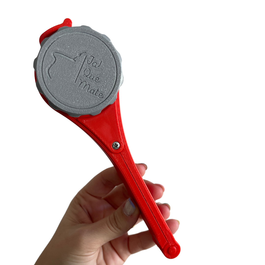 CLIP MATERO CON RELIEVE - CLIP COLOR ROJO