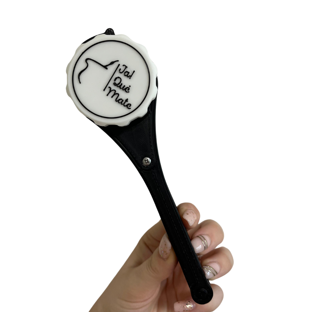 CLIP MATERO CON RELIEVE- CLIP COLOR NEGRO