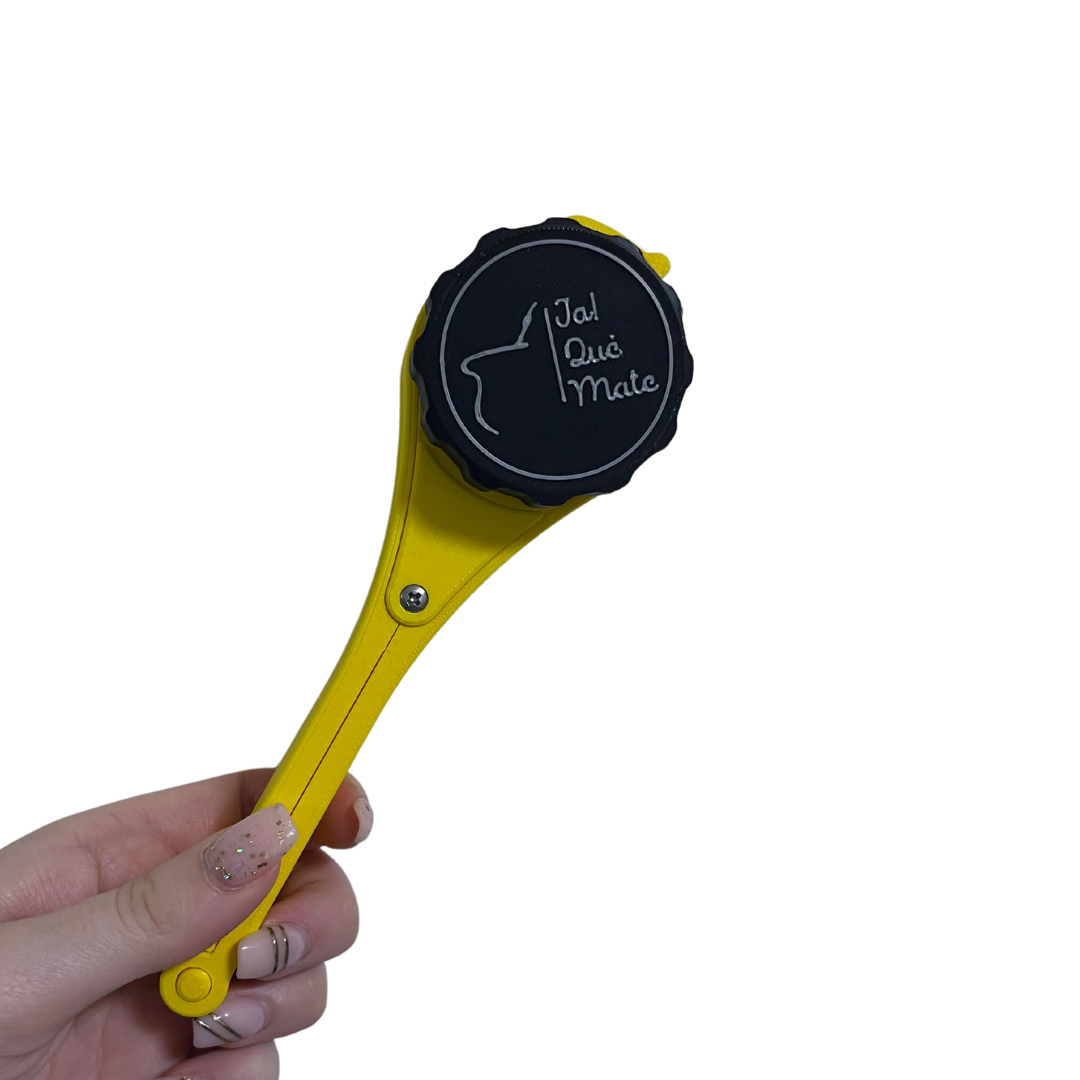 CLIP MATERO CON RELIEVE - CLIP COLOR AMARILLO