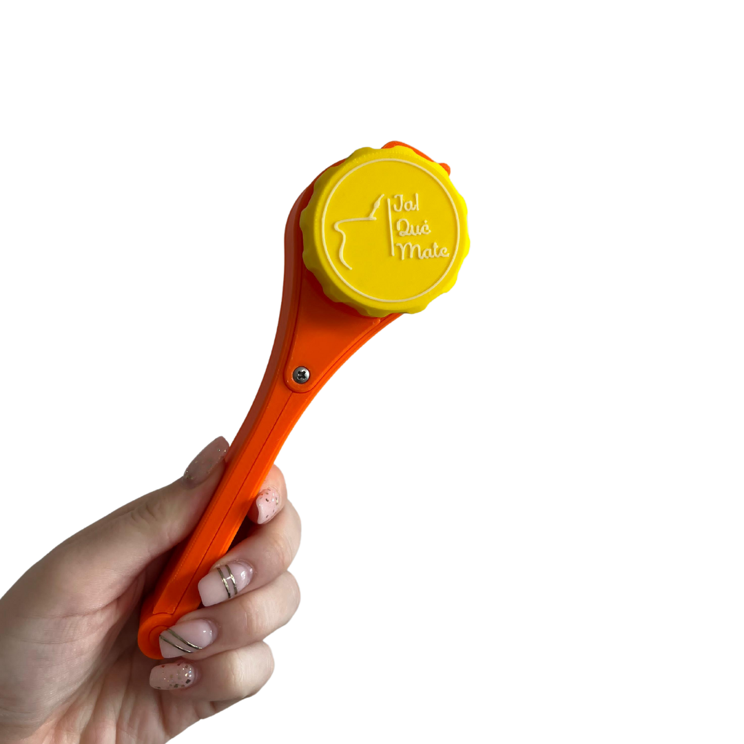 CLIP MATERO CON RELIEVE - CLIP COLOR NARANJA
