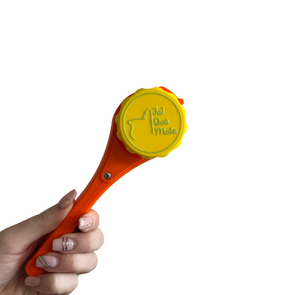 CLIP MATERO CON RELIEVE - CLIP COLOR NARANJA
