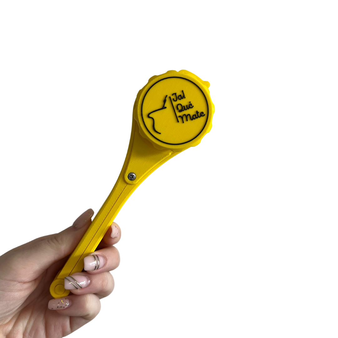CLIP MATERO CON RELIEVE - CLIP COLOR AMARILLO