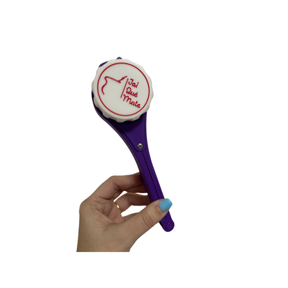 CLIP MATERO CON RELIEVE - CLIP COLOR VIOLETA