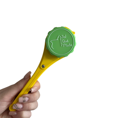 CLIP MATERO CON RELIEVE - CLIP COLOR AMARILLO