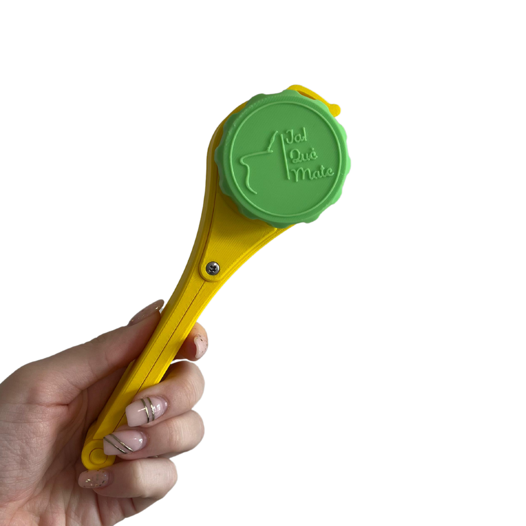 CLIP MATERO CON RELIEVE - CLIP COLOR AMARILLO
